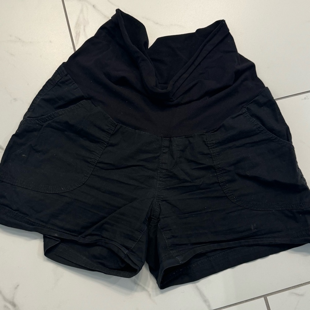 Black Motherhood Maternity Shorts size Small